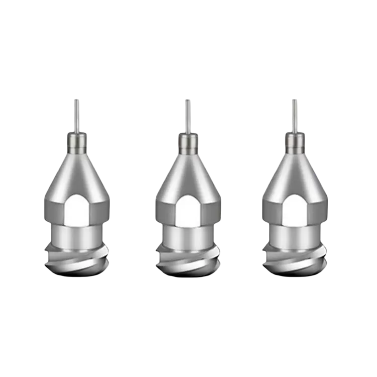 Conische naalden met hoge precisie