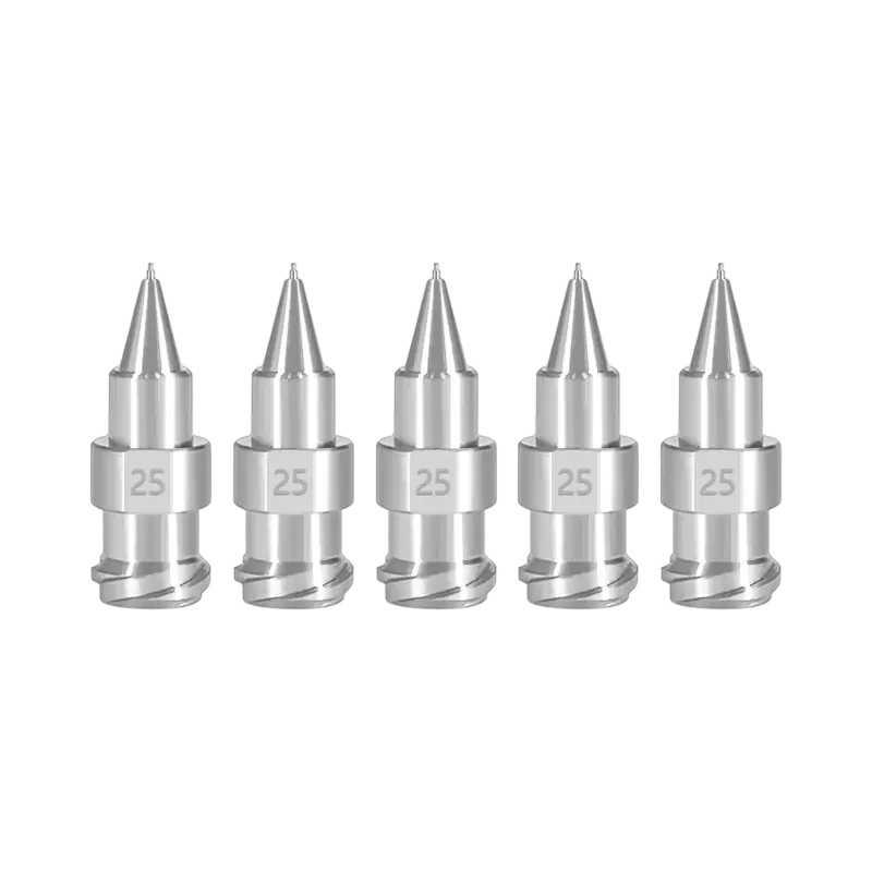 Eendelige dubbeldraads precisienaald